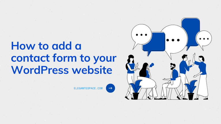 How to add contact form in website
