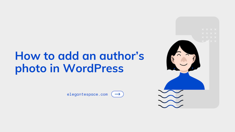 how to add authors photo