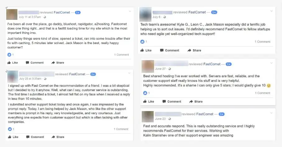 fastcomet user review