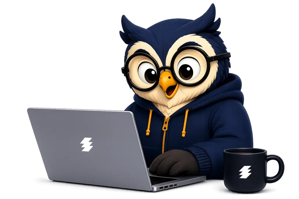 ElegantEspace Owl Mascot