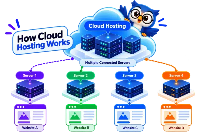how cloud hosting works elegantespace