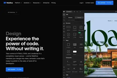 webflow Features