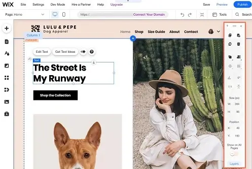 website builder Customization elegantespace