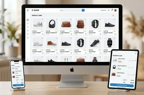 website builder e-commerce features