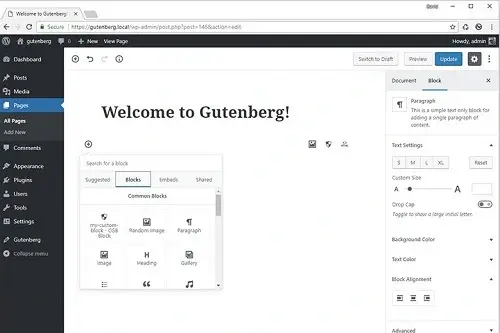 wordpress.org platform elegantespace